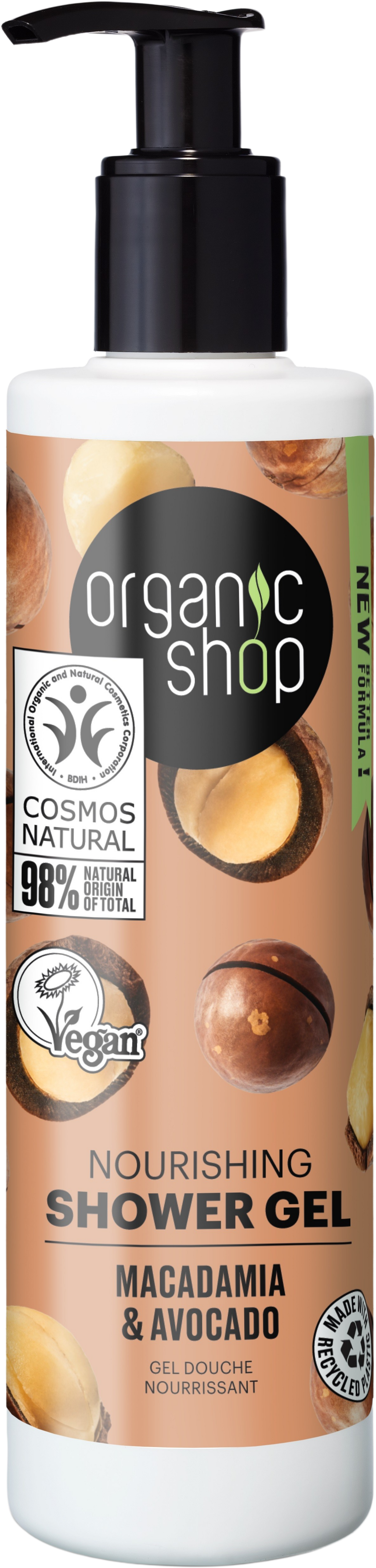 Organic Shop  Nourishing Shower Gel Macadamia & Avocado, 280 ml