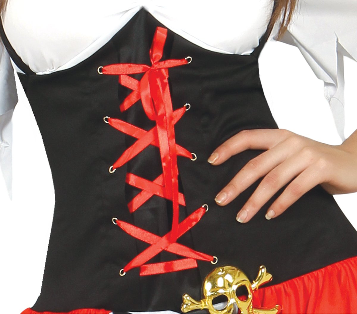 Piratenpak Dames Rood Luxe