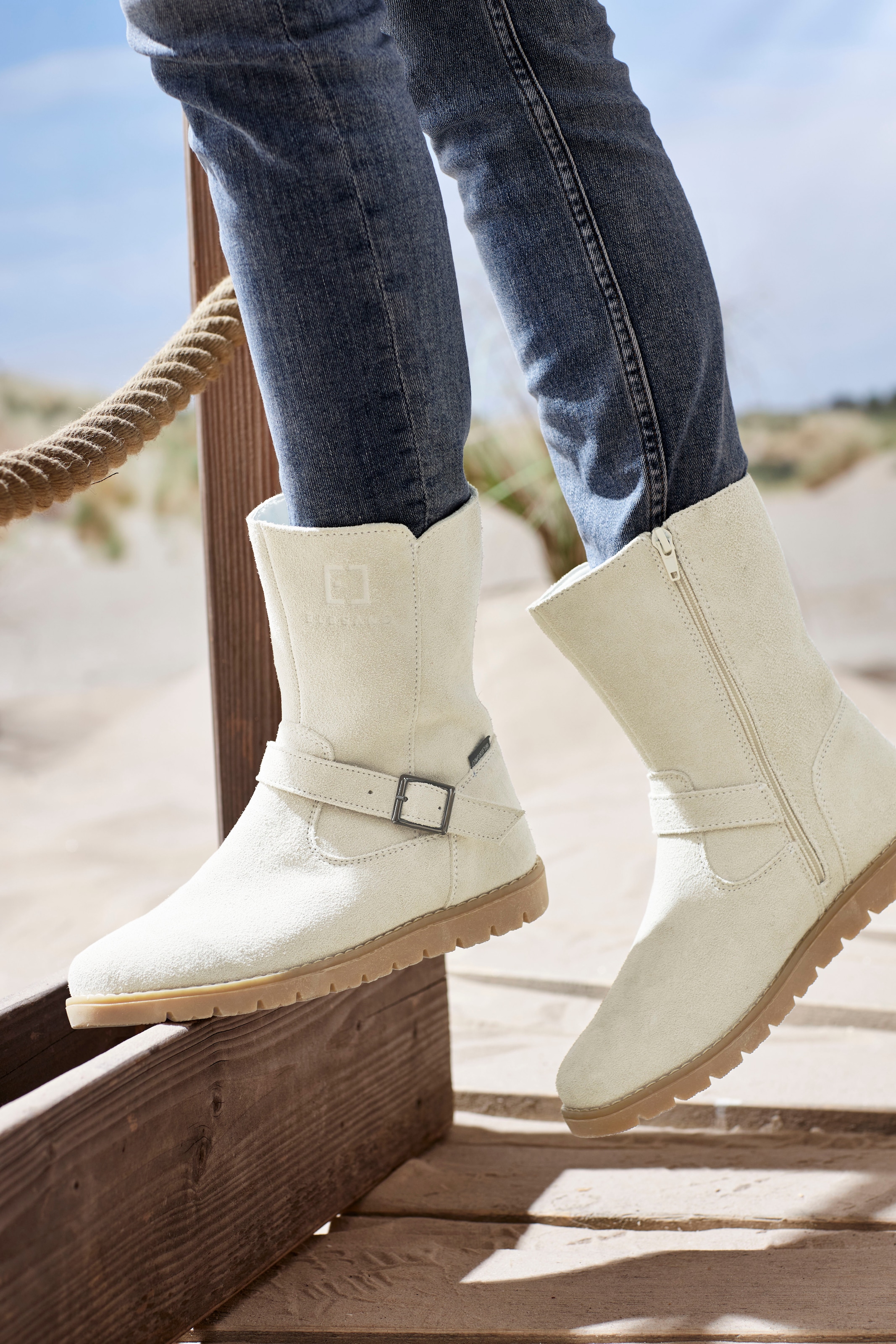 Elbsand Winterstiefel  Boots,Winterstiefelette,Leder, wind- & wasserabweisende Tex-Membran