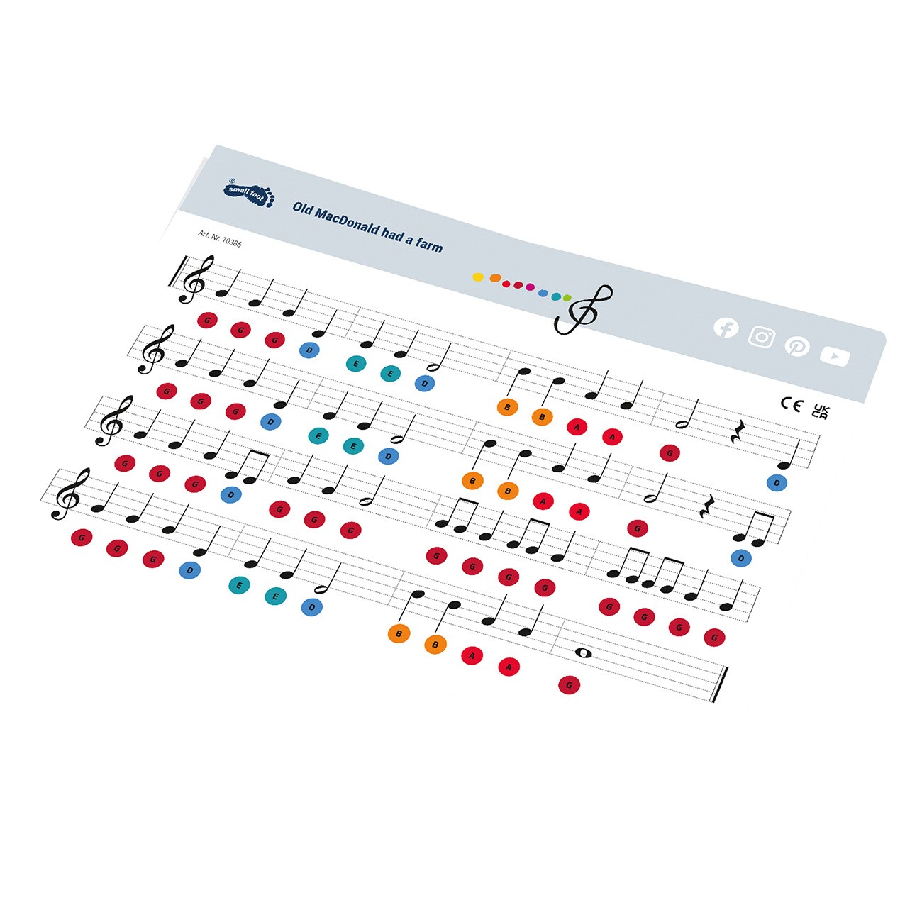 Smallfoot Musiktisch Sound 10385 Mehrfarbig Kinderinstrument