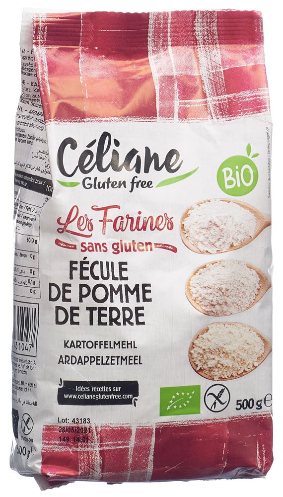 LES RECETTES DE CELIANE Kartoffelstärke glutenfrei Bio 500 g
