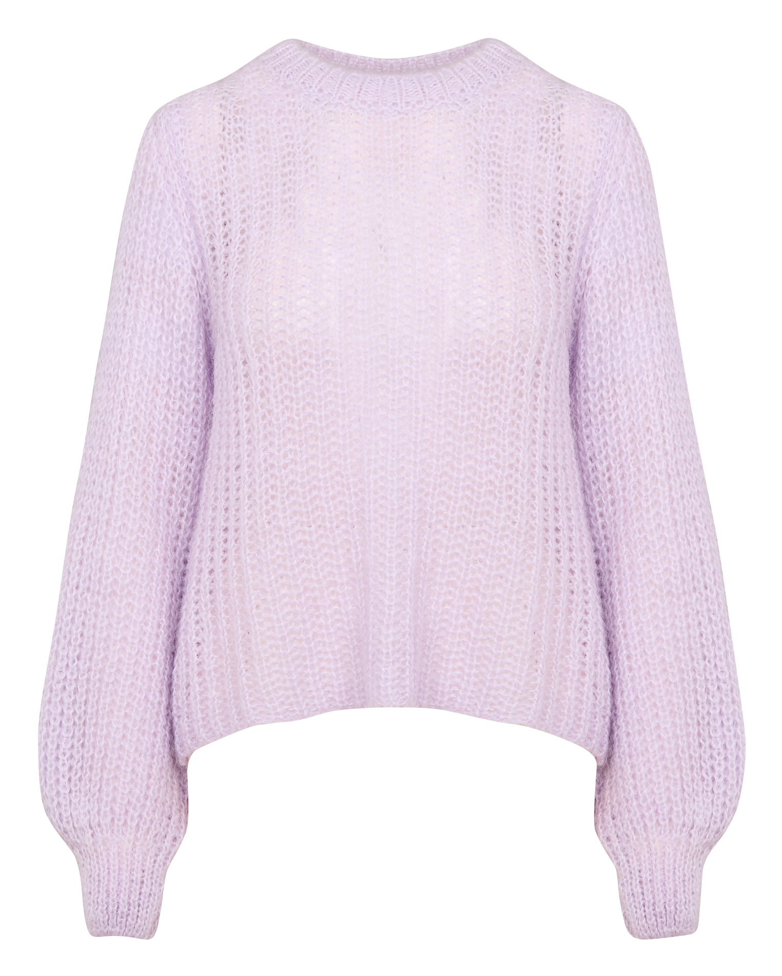 Pull col rond en maille | Violet