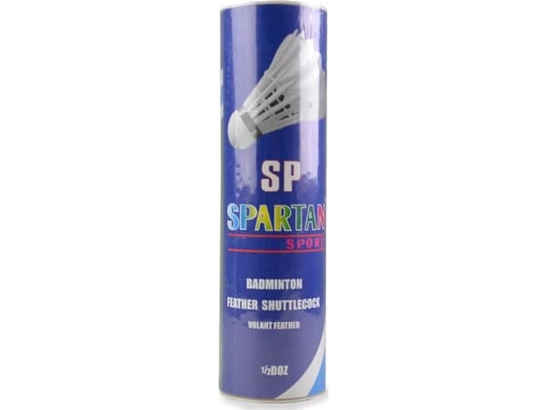 Spartan Badminton Shuttlecocks/Balls Spartan Natural Feathers 6 pcs.