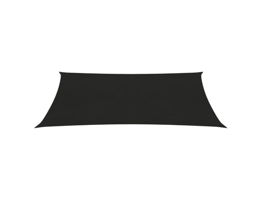 VIDAXL - Voile d'ombrage 160 g/m² rectangulaire noir 6x8 m pehd