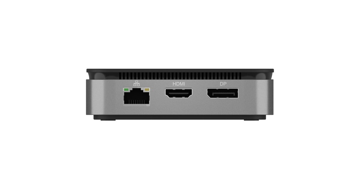 ICY BOXIB-DK408-C41 dockingstation  (Antraciet, USB-C, USB-A, HDMI, DisplayPort, RJ-45)