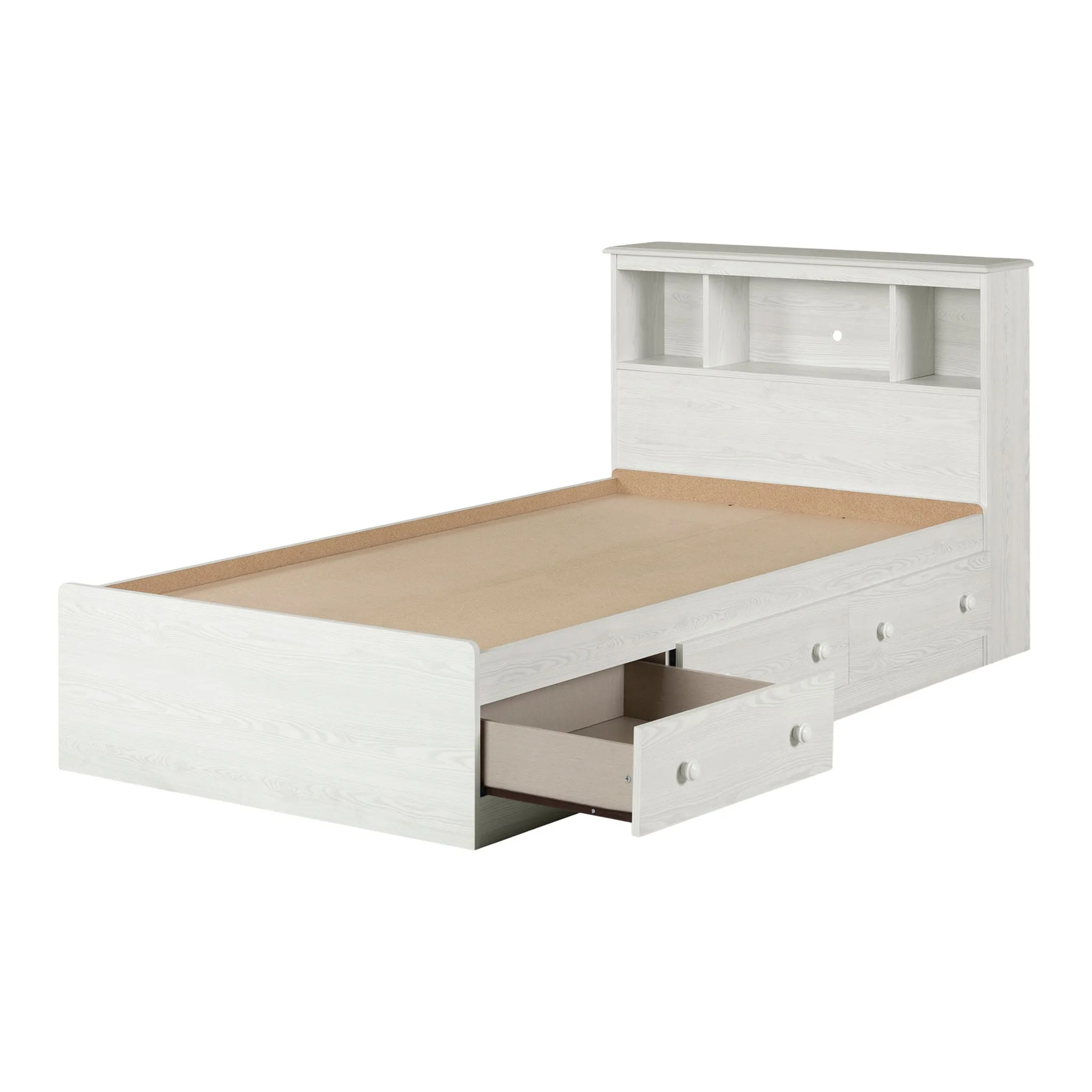 South Shore Ensemble lit et tête de lit - Summer Breeze Pin blanc