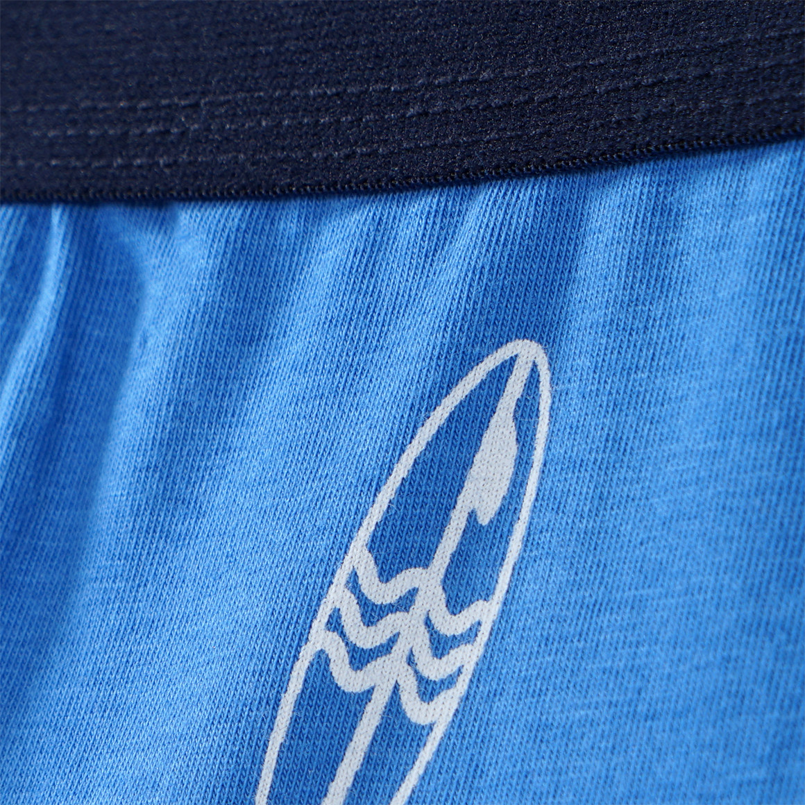 Famy 3 Jungen Boxer in verschiedenen Dessins hellblau / blau / weiss