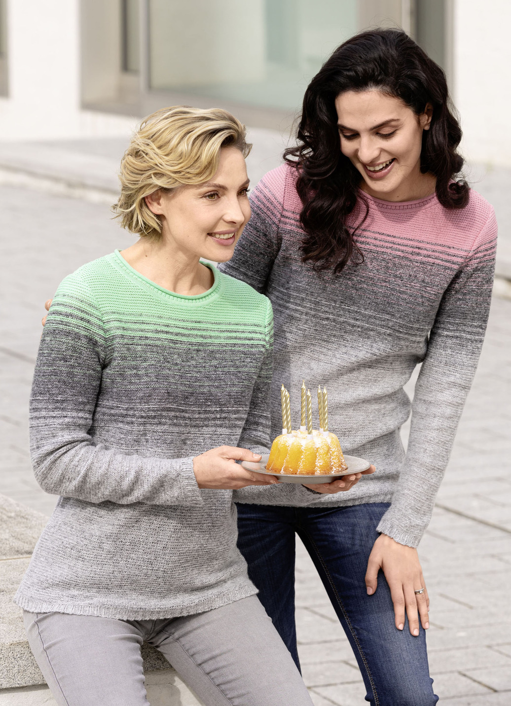 Pullover in Garnmix