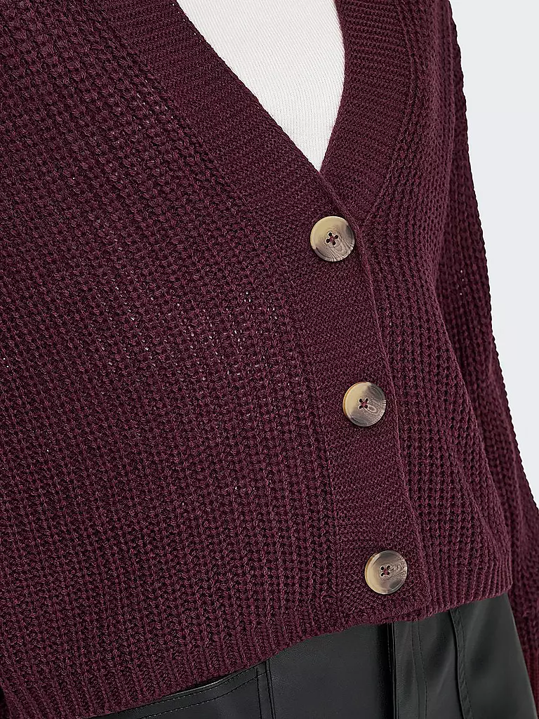 ONLY Strickjacke ONLCAROL dunkelrot
