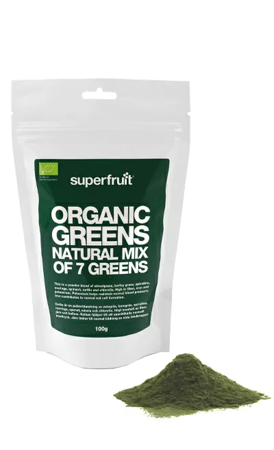 Superfruit Organic Greens pulvermix Ø - 100 g