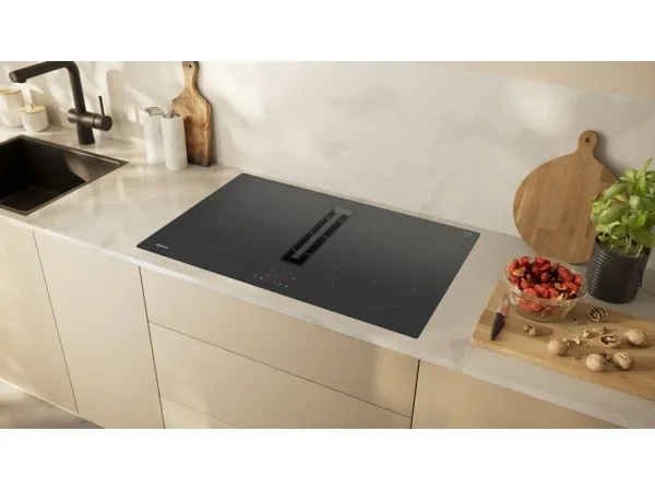 Neff V58NBS1L0, Sort, Indbygget, 80 cm, Zone induktionskogeplade, Keramisk, 4 zone(s)