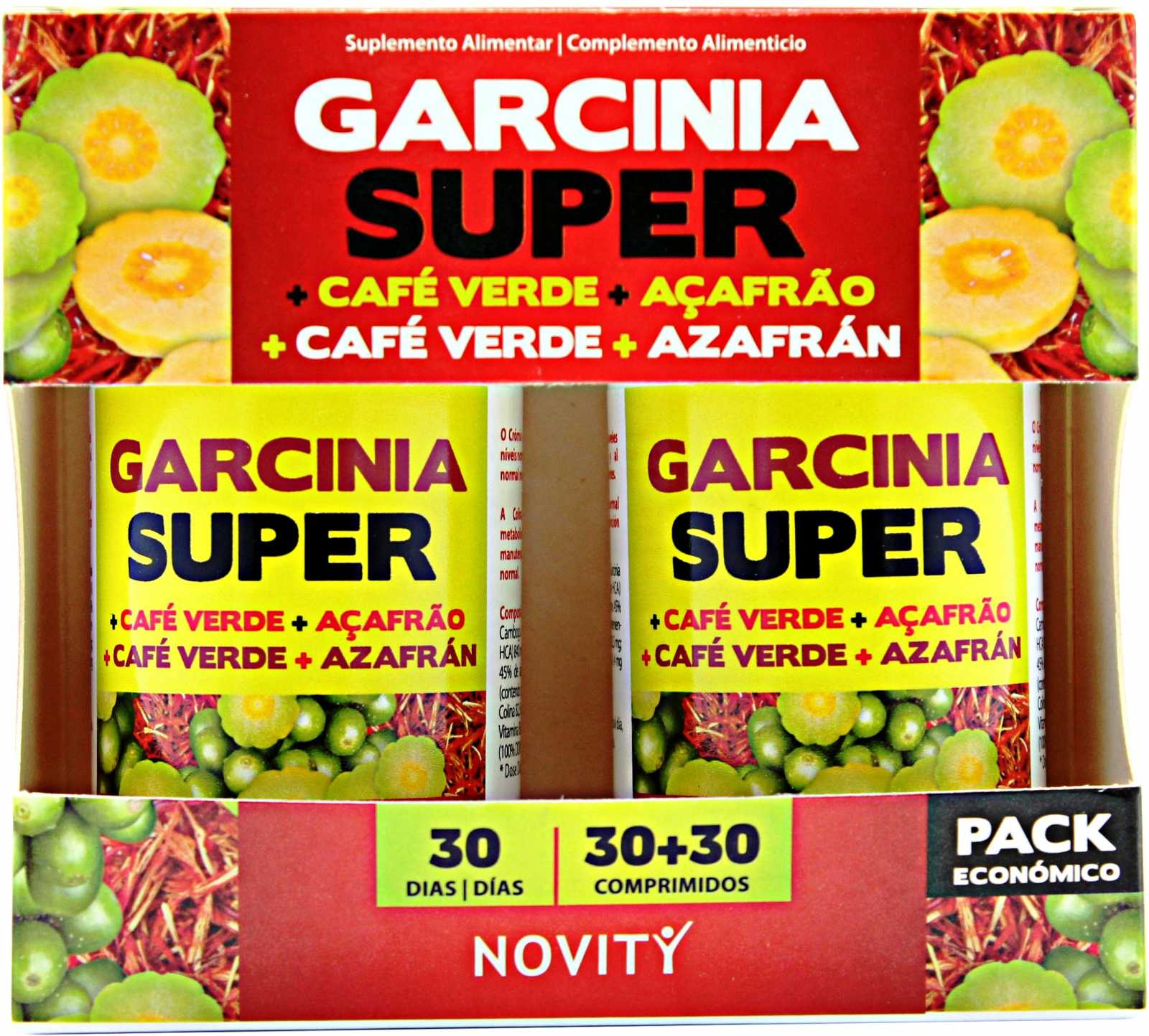 Uriach Theralab Garcinia Super + Café Verde + Açafrão - Pacote com 30 cápsulas de cada um dos seus 30 produtos.