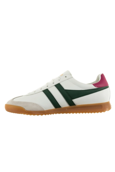 Baskets basses gola torpedo white/evergreen/fuchsia