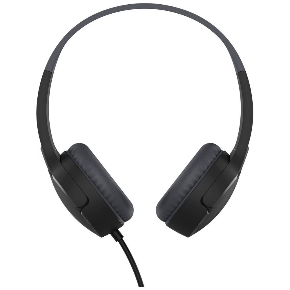 SoundForm Mini kabelgebundener On-Ear Kopfhörer mit Mikrofon   85dB Lautstärke-Begrenzung (AUD004BTBK) - Schwarz