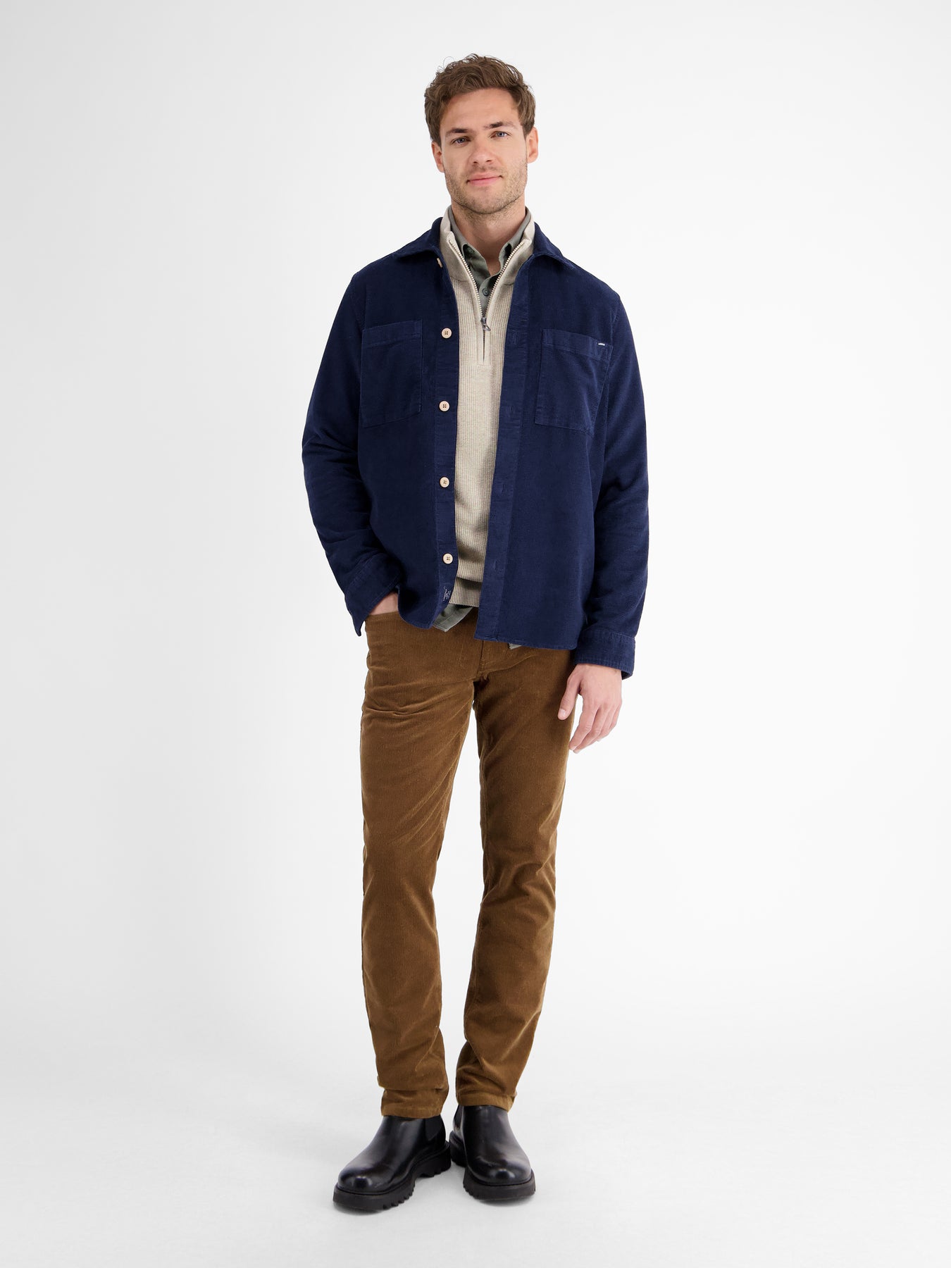 Cordhose, SLIM FIT, modisch und lässig