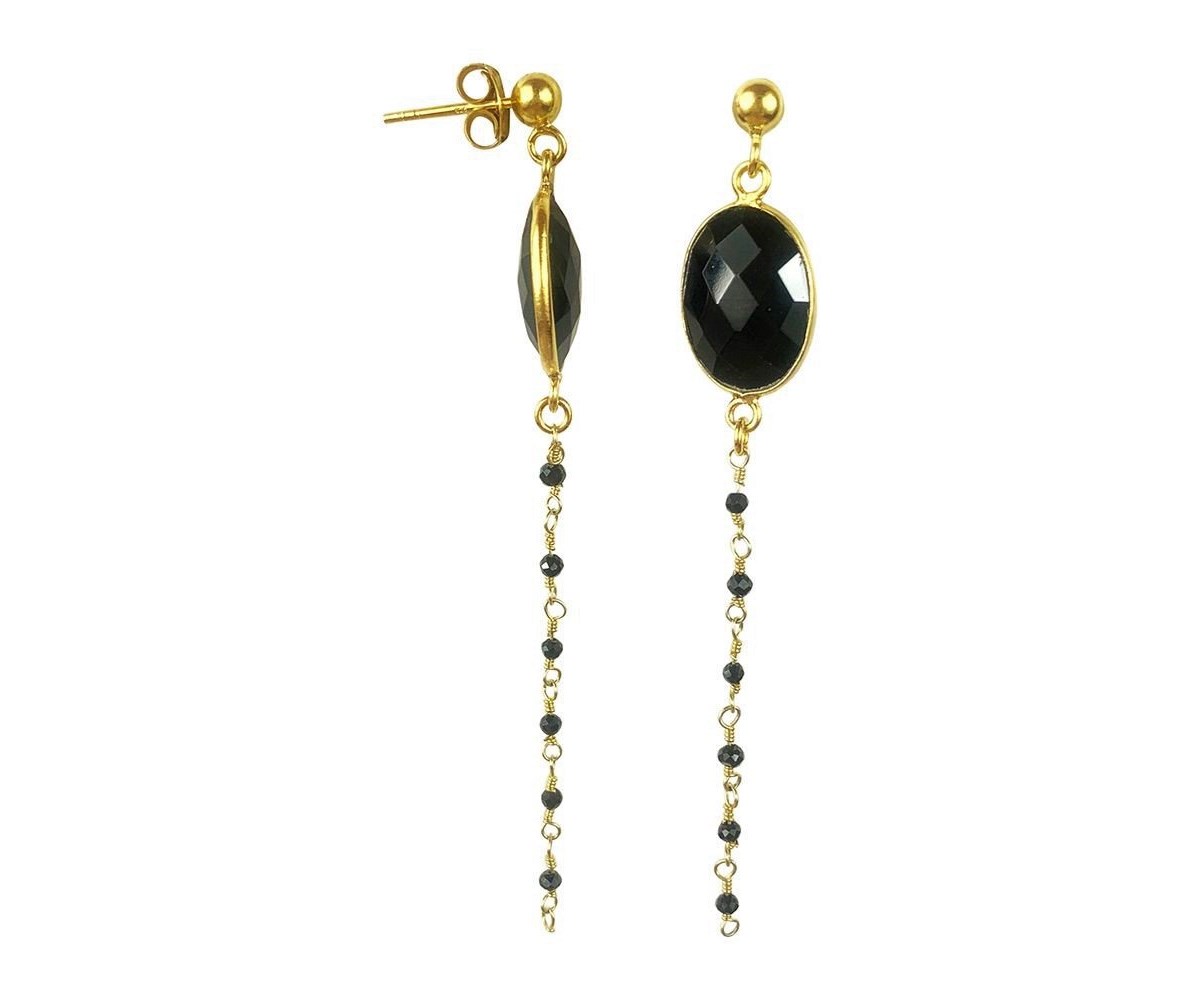 Boucles d'oreilles Halasana Doré