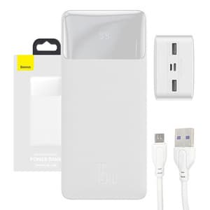 Powerbank Baseus Bipow 30000mAh, 15W (hvid)