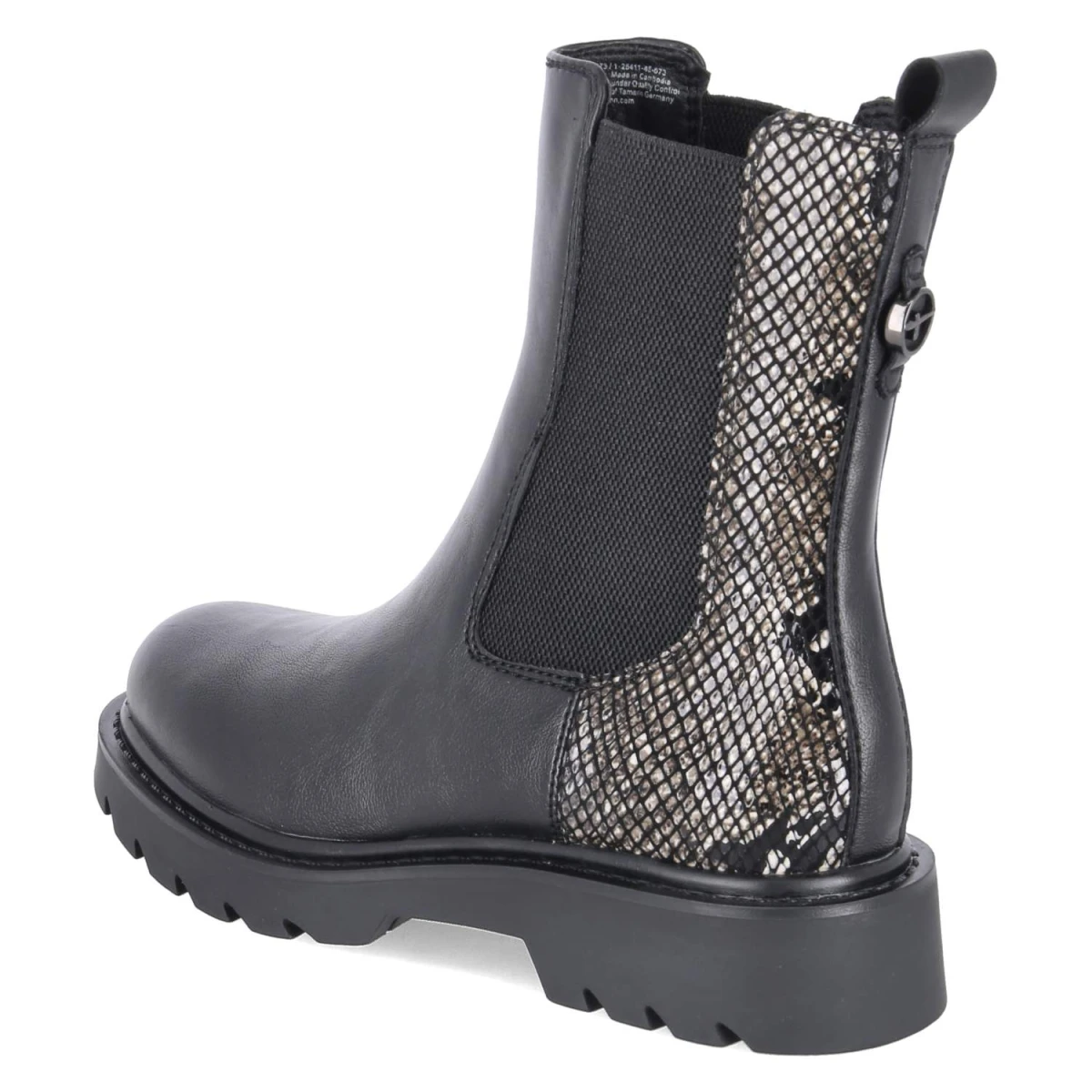 TamarisChelsea Boots - BLACK SNAKE