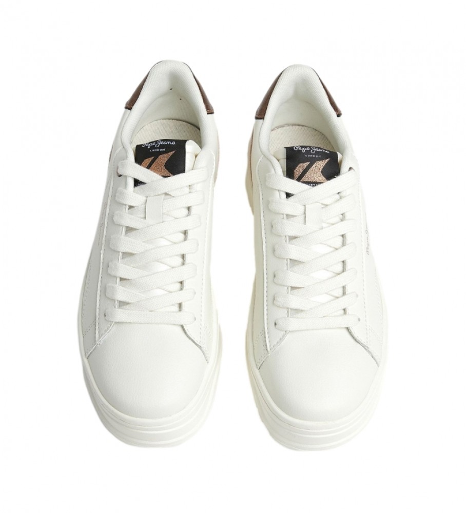 Tênis Pepe Jeans Kore Smart de couro branco
