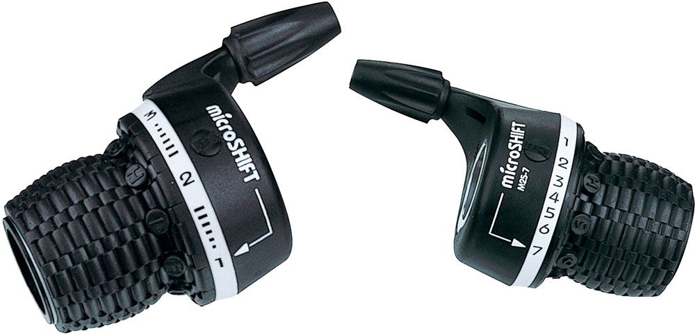 microSHIFT 3x7-fach Schaltdrehgriff Set MS25-7 kaufen | Bike-Discount