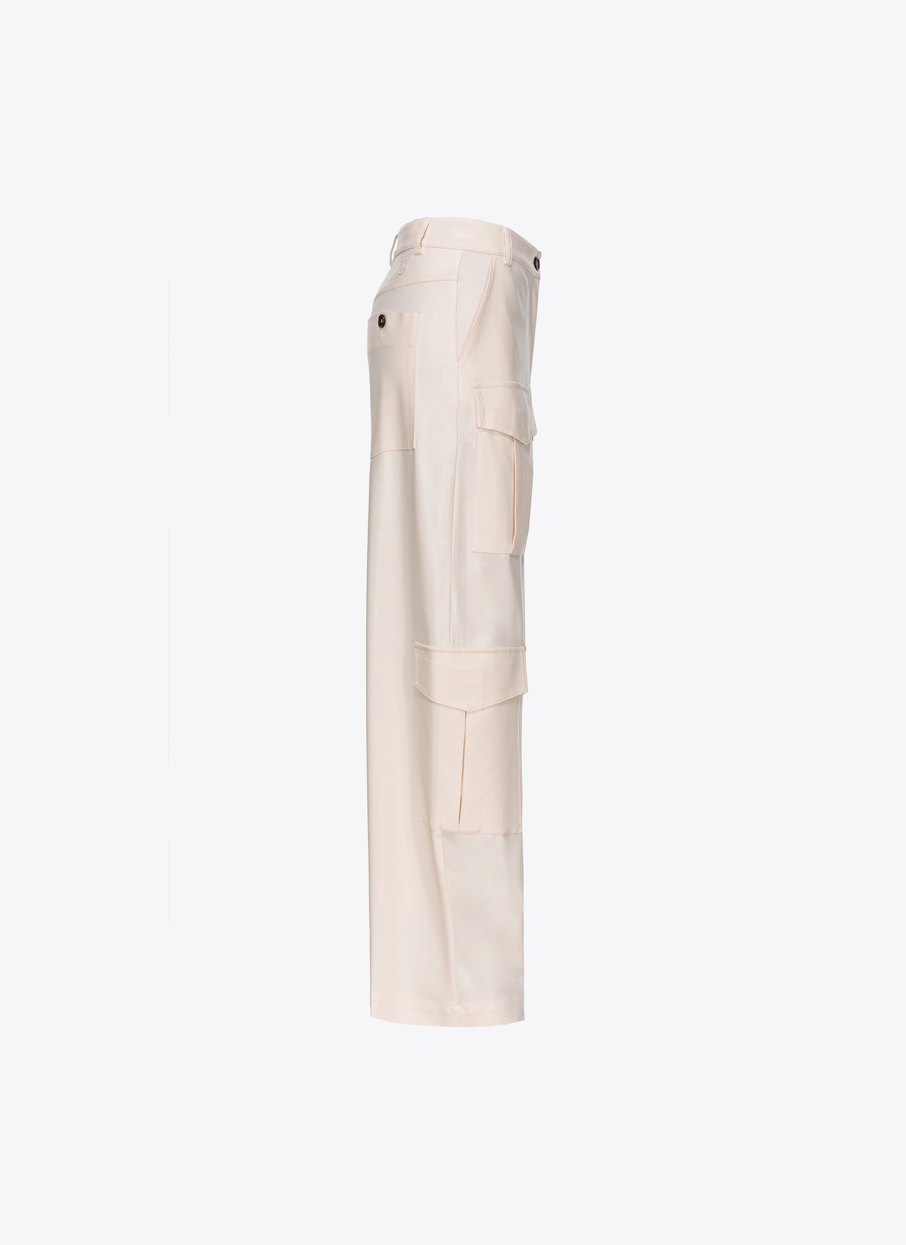 Pantalon cargo effet mouillé | Beige
