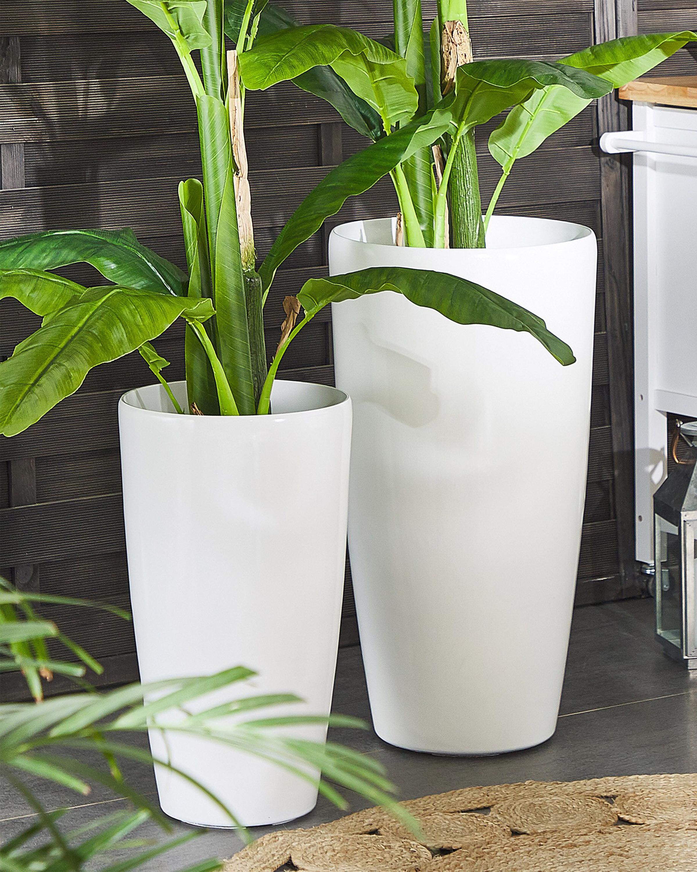 Bloempot TSERIA 40 cm Wit