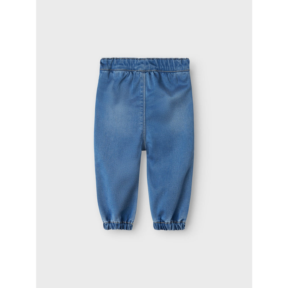 Køb Name It Medium Blue Denim Rose Loose Jeans Noos