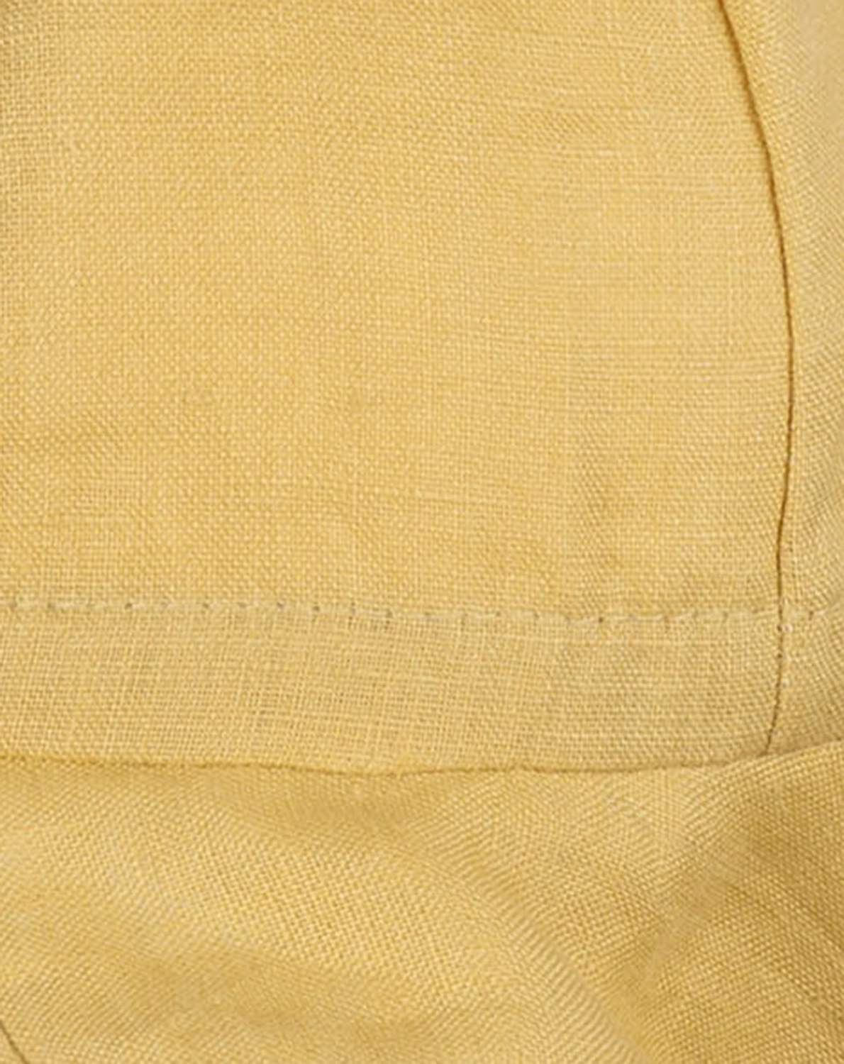 Leinen-Sommerhut UNI mit Nackenschutz in banana cream