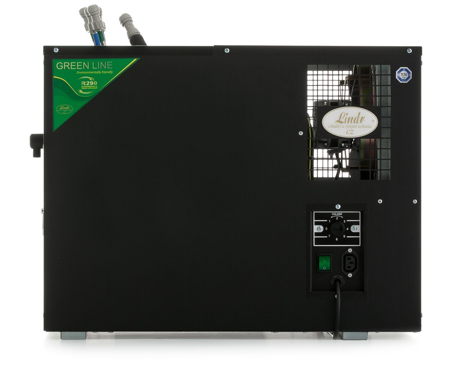 Zapfanlage, Bierzapfanlage AS-110, 2- / 4- / 6-leitig zur Auswahl, Durchlaufkühler, Nasskühler - Untertheke, Green Line, Cooling grinding:2-leitig