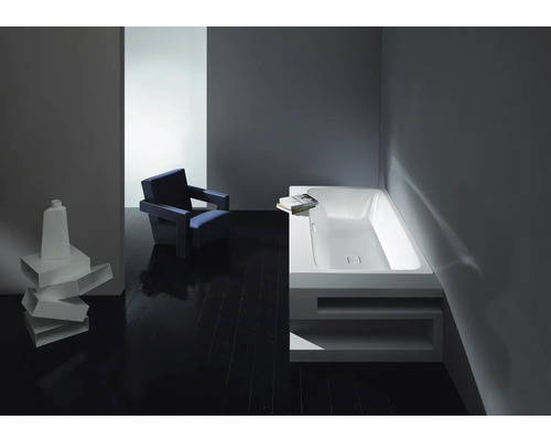 Rechthoekige badkuip KALDEWEI ASYMMETRIC DUO 740 80 x 170 cm alpinewit glanzend antislip coating 274030000001
