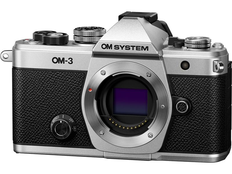 OM-System Fotokamera OM-3 Body Silber Kompakte, vielseitige Fotokamera in einem hochwertigen Metallgehäuse