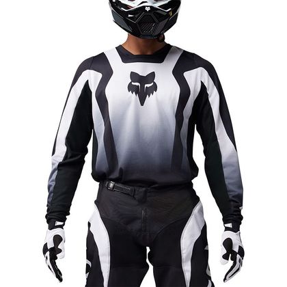Maillot cross Fox 180 LEAN 2025 - Noir / Blanc