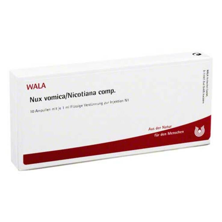 Nux vomica / Nicotiana comp. Ampullen, 10X1 ml