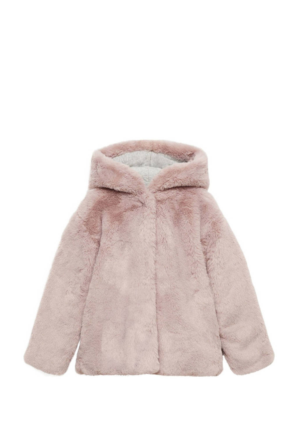 Mango Kids imitatiebont tussenjas lichtroze