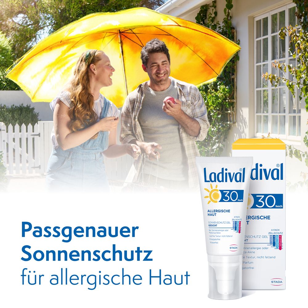 Ladival® Allergische Haut Sonnenschutz Gel für Gesicht und Hände LSF30+
