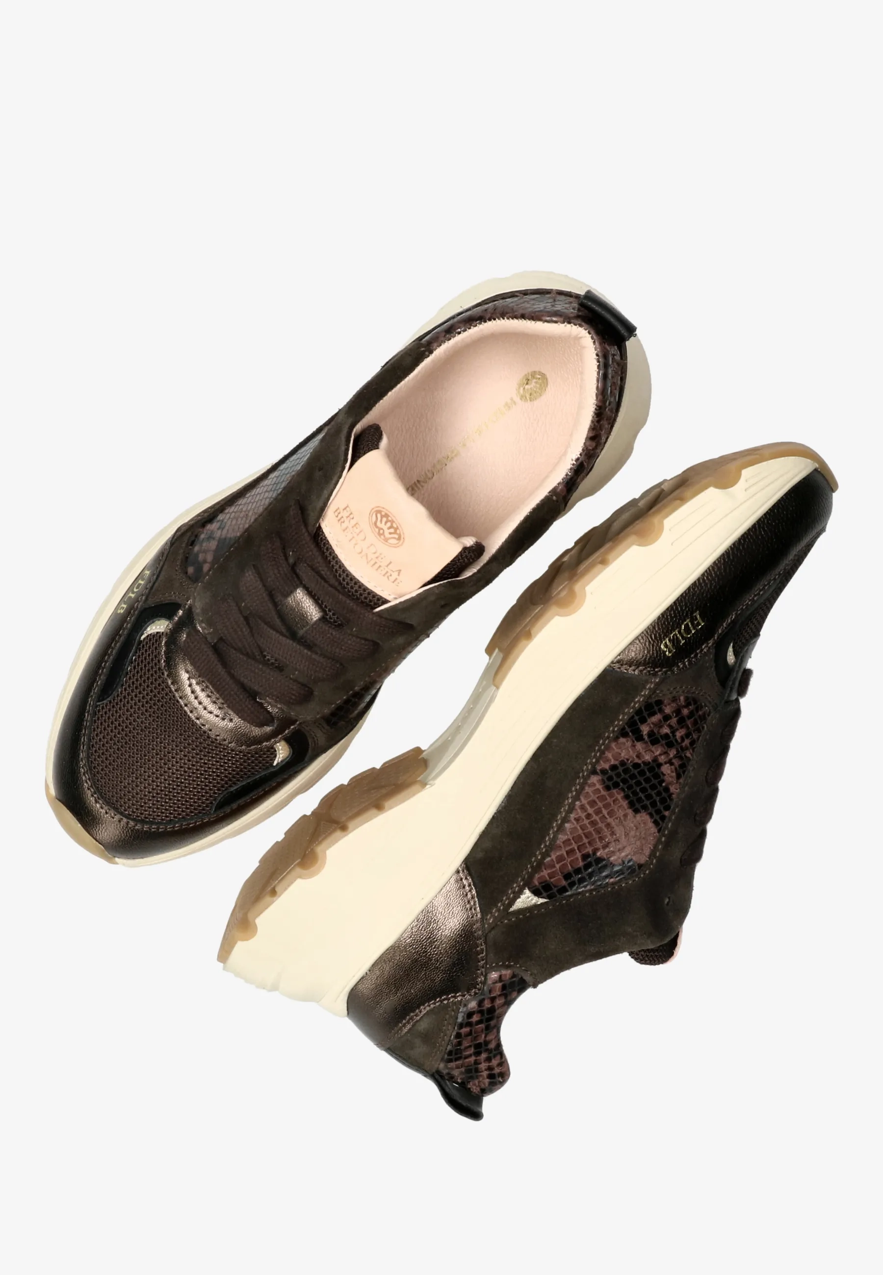 MARIOLA LUNA Sneaker phyton Dark Brown