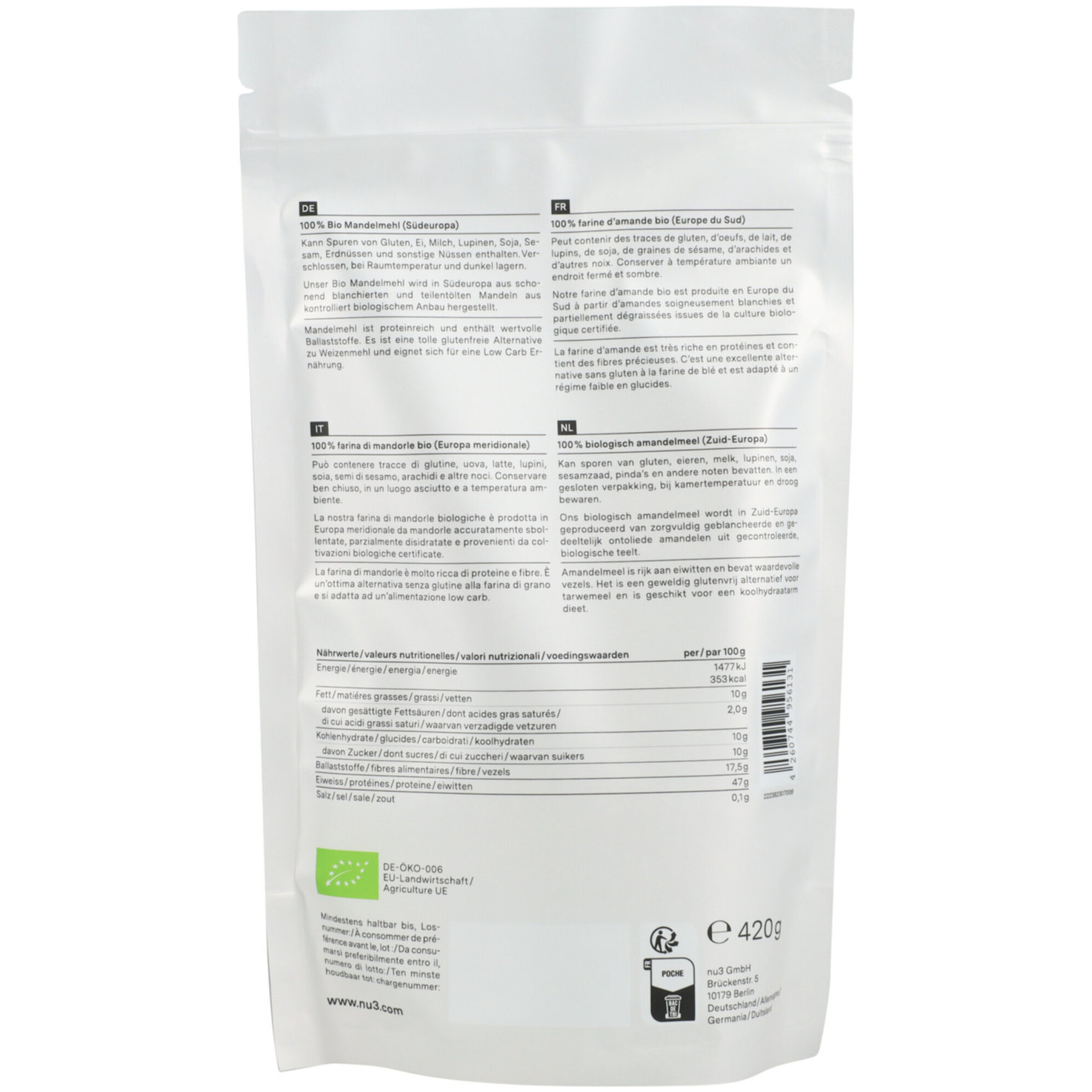 nu3 Organic Almond Flour