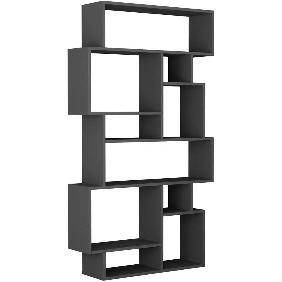 Emob Stijlvolle Woody boekenplank - 100% Melamine - 18 mm dik - Antraciet