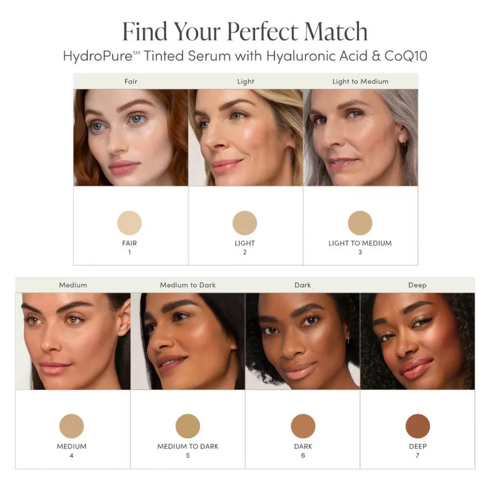 Jane Iredale HydroPure Tinted Serum - Flere farver