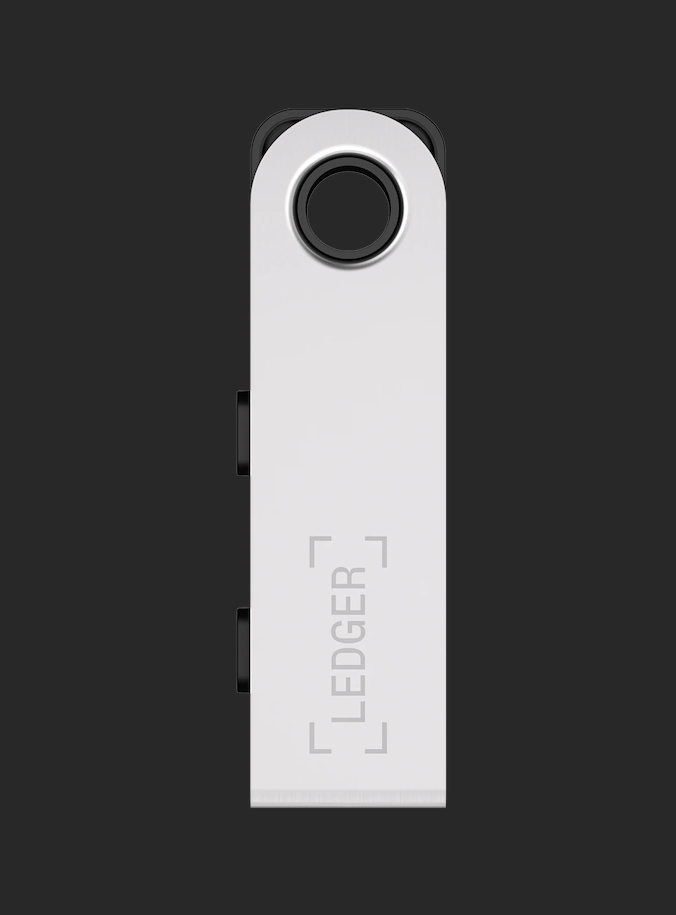 Nano S Plus Crypto Hardware Wallet Geldbörse Sicherheitschip Krypto-Währungen Bitcoin / Ethereum / NFT's - Retro Gaming (Orange/Violett)