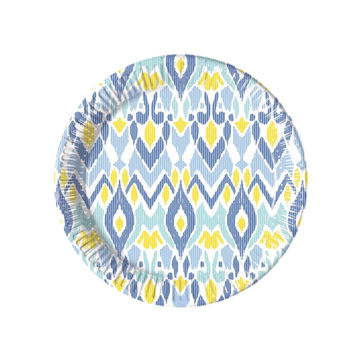 Blauw Gele Borden 20cm 8st