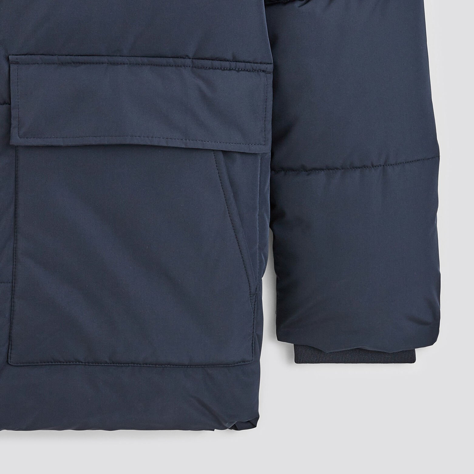 Doudoune col montant Bleu foncé