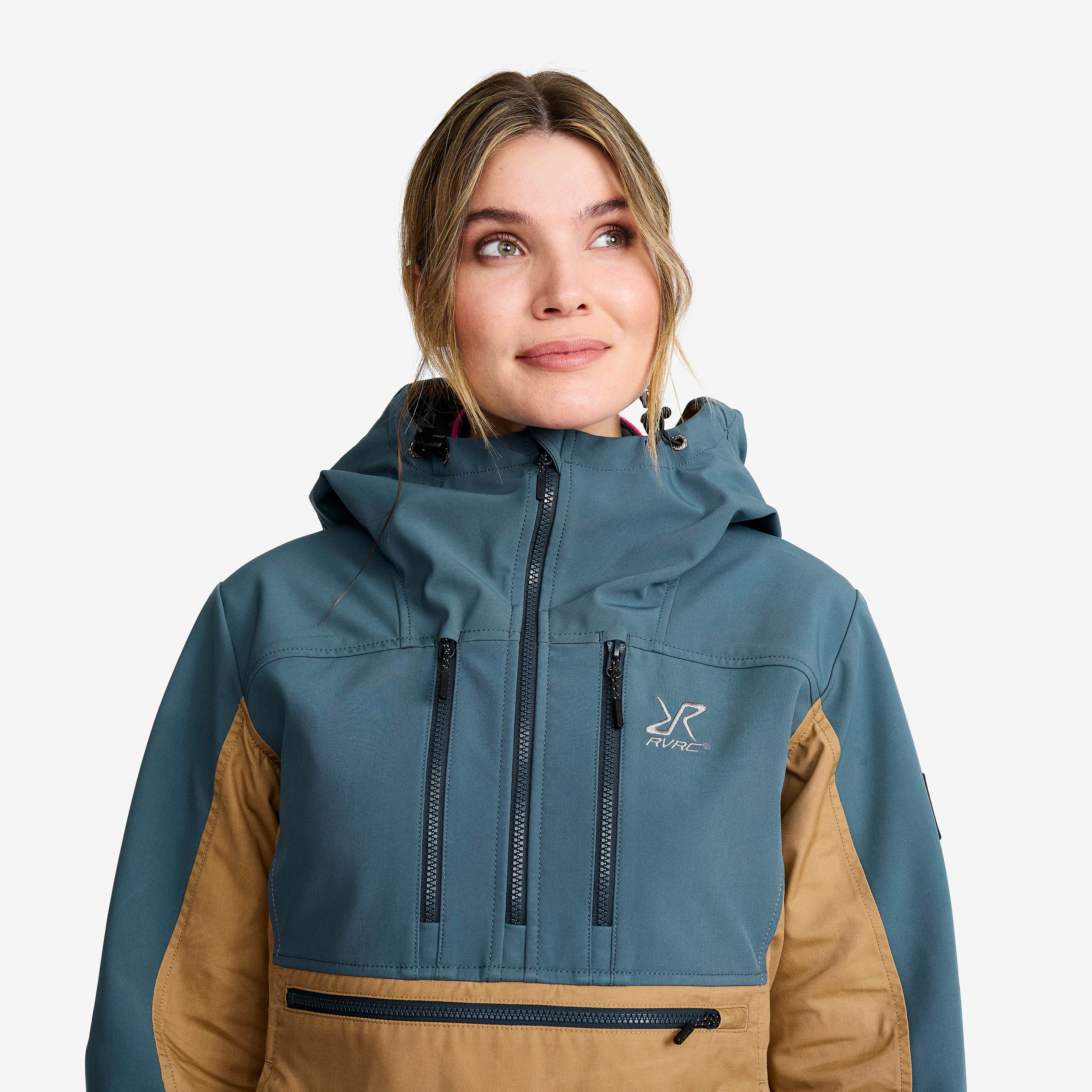Outdoor Anorak Dame Orion Blue/Kelp Beige
