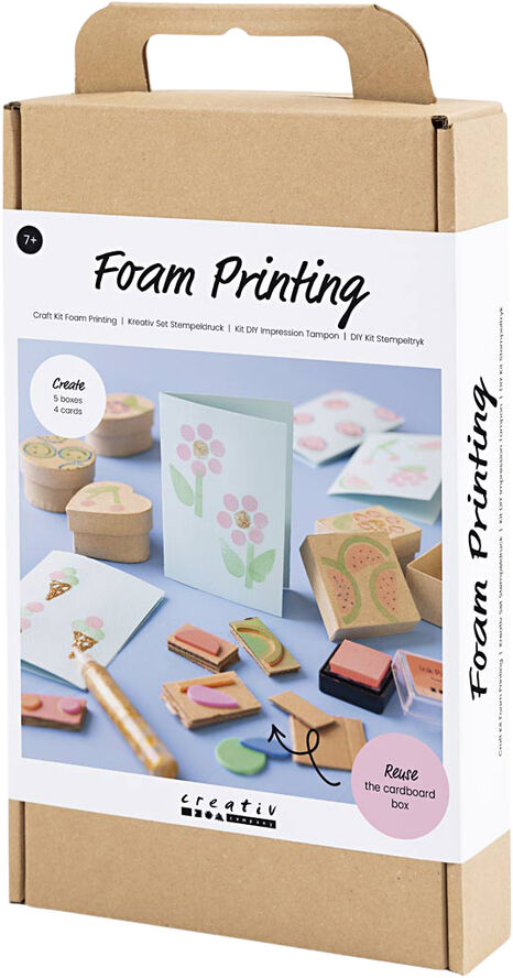 Creativ Company DIY Kit Stempeltryk, Dekorerede æsker og kort