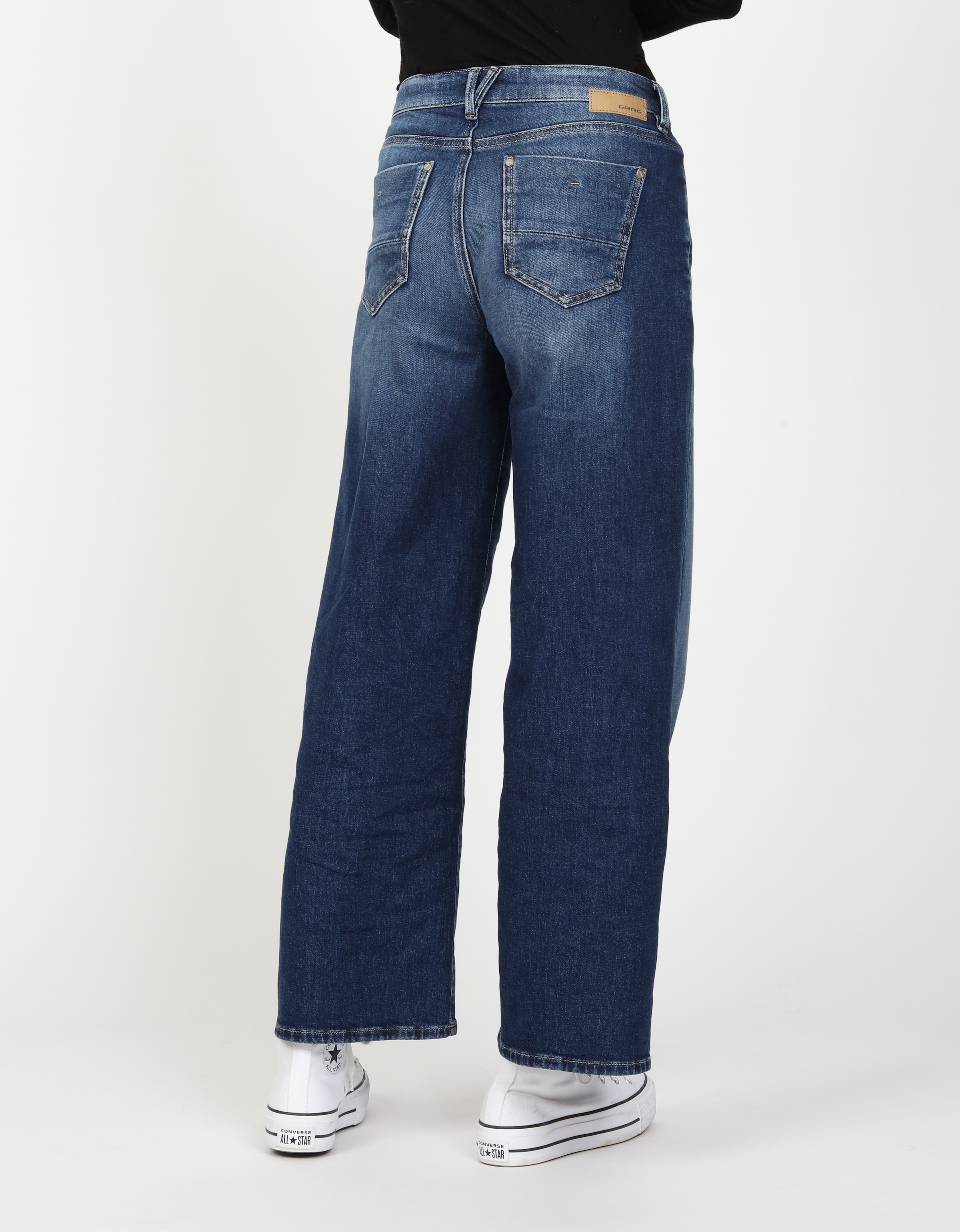 GANG Weite Jeans »94CARLOTTA« weiter Fit im bodenlangen Palazzo-Style