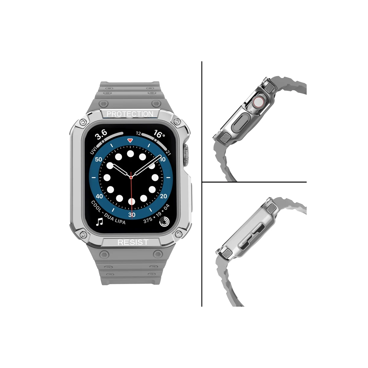 INF Klokkereim PC/TPU Sort  Apple Watch 1-7 Gen 42/44/45 mm Flerfarget Apple Watch 1-7 Gen 42/44/45 mm