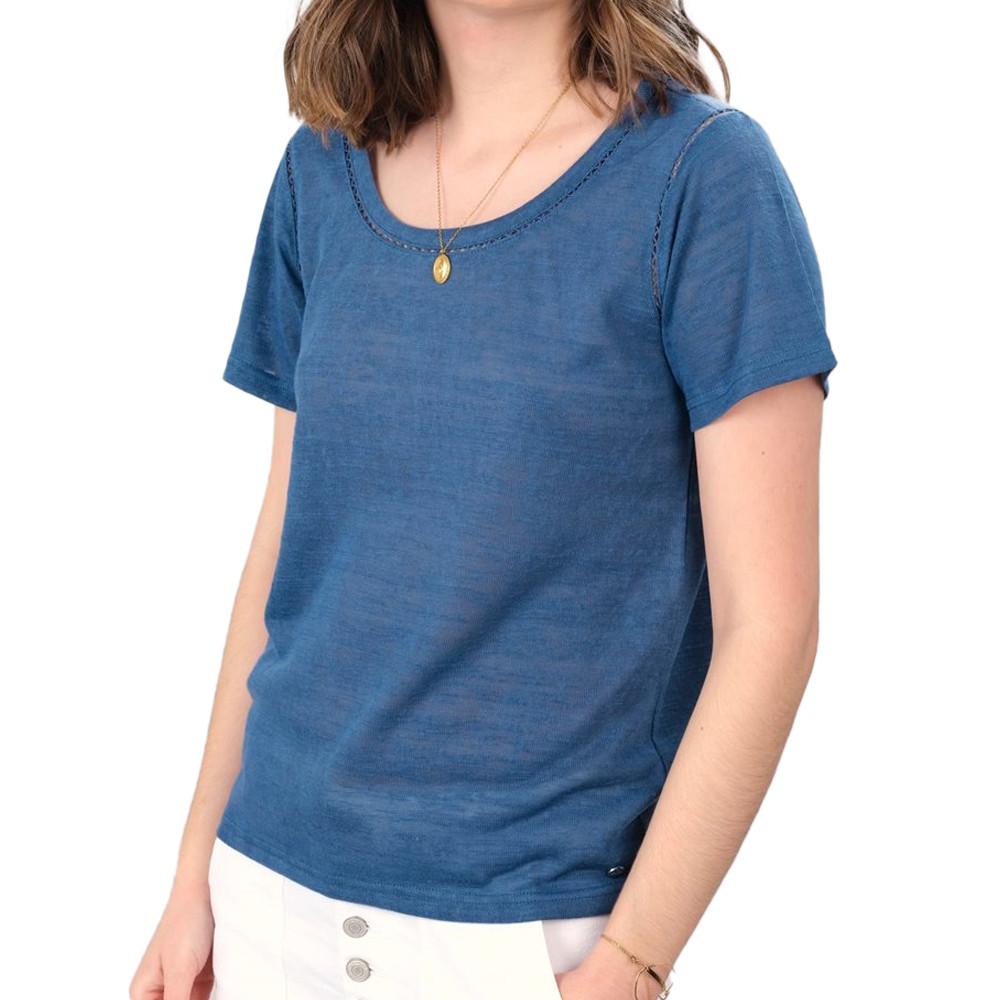 Deeluxe T-shirt Bleu Femme Deeluxe Colyne