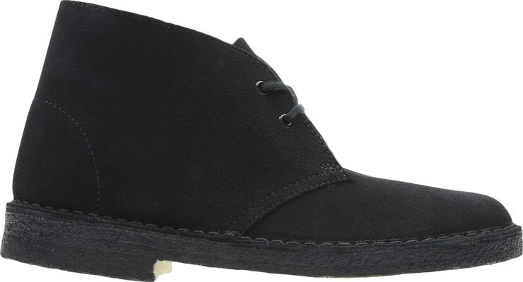 Clarks Originals Desert Boot. Black Sde, D, 4 Black suede
