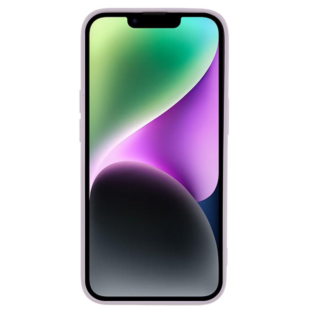 iPhone 15 Gummi Case Hülle mit Kameraschutz - Lila (Matt)