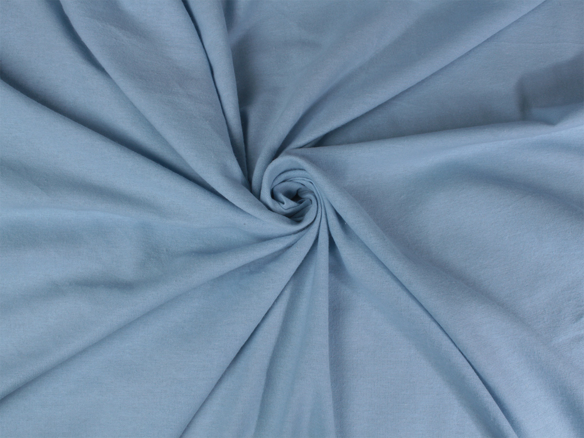 DoubleDry Flanel 140x200 cm hoeslaken - wolk blauw